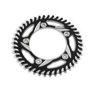 Vortex 530 CAT5 Aluminum Rear Sprocket, 43T Black/Silver 530
