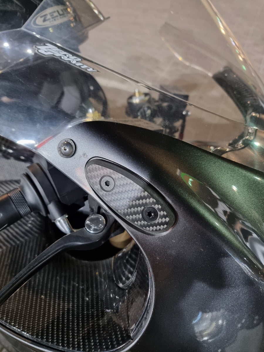 Mirror Block Off Base Plates For 1999-2020 Suzuki Hayabusa GSX1300R GSX-R1300, HTTMT