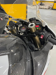 Alif Performance Universal 55mm Fork Gauge Mount Kit - With 30-0300 AEM 52mm AFR Gauge  (BMW S1000RR)